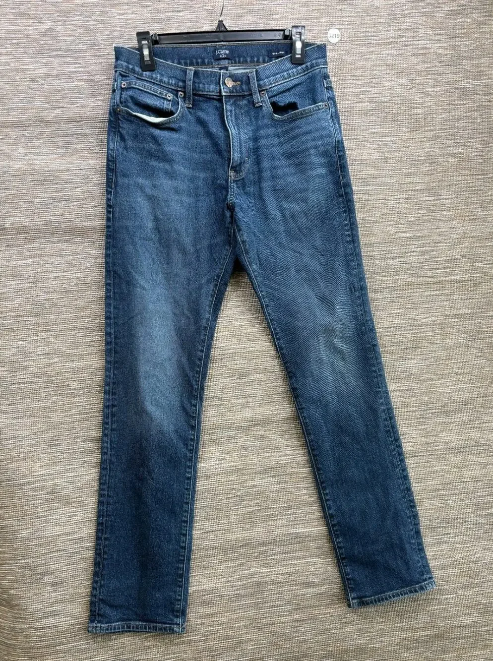 J. Crew Flex Straight Jeans Mens Size W30 L32 Blue Medium Wash Mid Rise Stretch